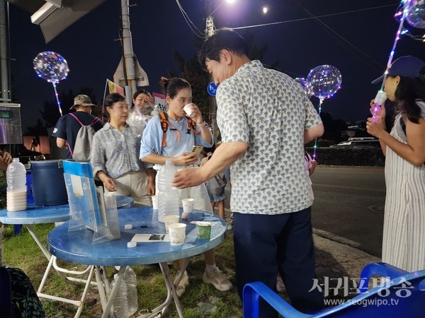 솔동산어멍쉰다리모임, 서귀진성에서 쉰다리 무료시음 봉사