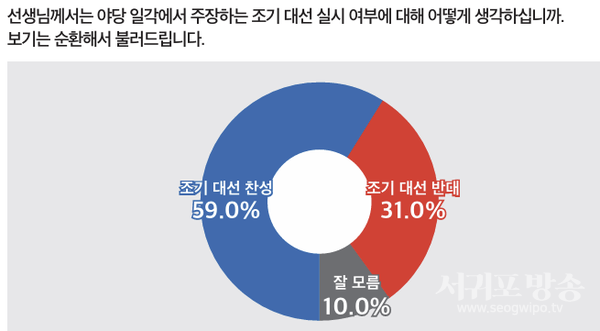 조기 대선 찬반